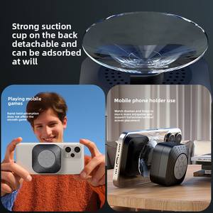 Mini altavoz <span class=keywords><strong>BT</strong></span> inalámbrico de ducha USB inteligente de alta calidad, ventosa LED RGB flotante impermeable para exteriores para ordenador de casa - Product Image 5