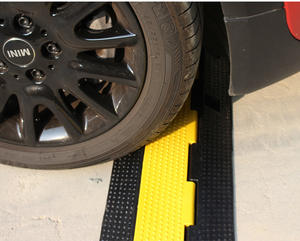 כבל חשמל חיצוני מהירות bumps פלסטיק מתלוצץ צהוב + שחור 30 קילומטר/שעה האטה רצועה מעוטת - Product Image 6