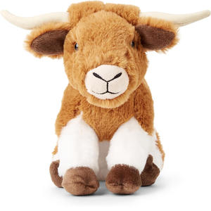 Peluche Longhorn Marron C046, Douce et Cuddly, 100% Polyester Recyclé, Animal en Peluche Rembourré, Vente en Gros, Vache Longhorn Personnalisée en Peluche - Product Image 4