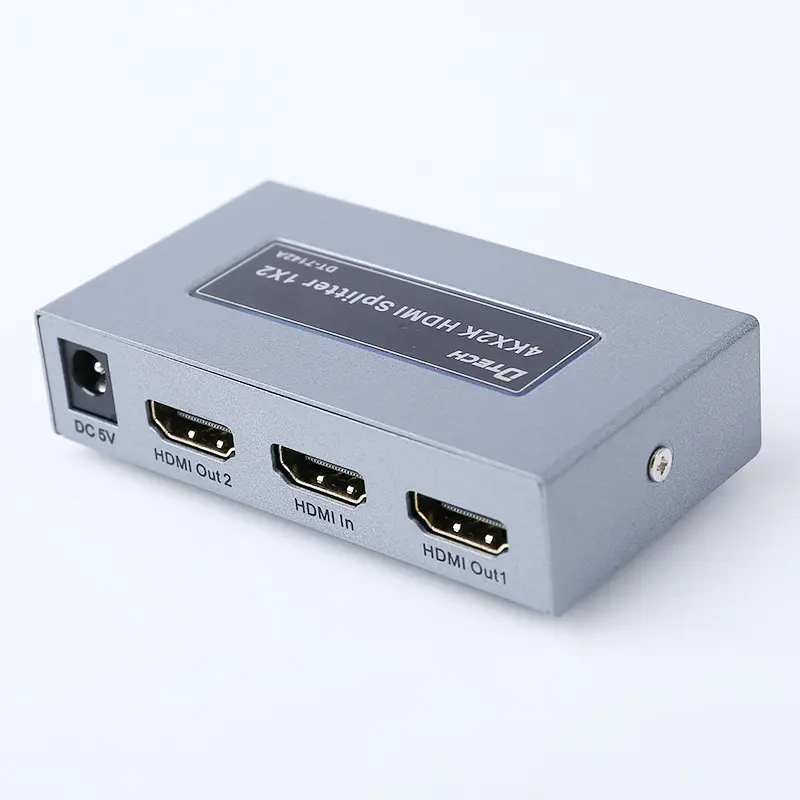 DTECH Best High Quality 1X2 HDMI Spliter 1 in 2 Out 2 Way Port Video Splitter Distributor 4K HDMI Splitter for 4K TV DVD PS3