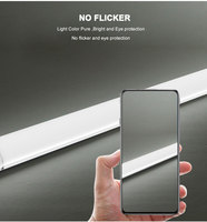 Luminaire de tube linéaire LED 18W/36W/60W/80W Linkable 600mm/900mm/1200mm/1500mm Purification Batten Light avec corps de lampe PC