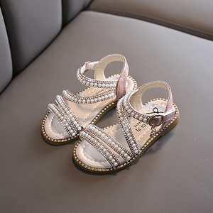 Sandales d'été à perles pour filles, antidérapantes, à semelle souple, chaussures pour bébés et enfants, chaussures de plage souples pour l'extérieur - Product Image 5
