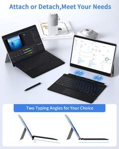 Ensemble en cuir PU d'étui pour tablette + kit de clavier pour <span class=keywords><strong>Microsoft</strong></span> <span class=keywords><strong>Surface</strong></span> <span class=keywords><strong>Pro</strong></span> X/<span class=keywords><strong>8</strong></span>/9/10/11 <span class=keywords><strong>accessoires</strong></span> pour tablette/ordinateur portable - Product Image 5