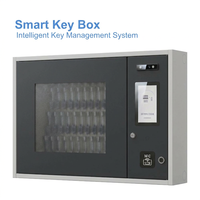 Gabinete de Llaves Inteligente con 45 Ranuras, Caja Fuerte con Control de Llaves RFID/NFC, Sistema Electrónico de Gestión de Llaves, Montaje en Pared, Huella Dactilar, Reconocimiento Facial, Refrigeración