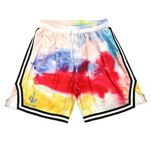 Shorts de sport décontractés pour hommes, best-seller, taille mi-haute, style rétro en velours côtelé, avec cordon de serrage, logo personnalisé - Product Image 2