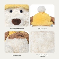 Peluche Chien Ruby Amusant, Adorable Coussin en Peluche, Super Doux, Rembourré en Polyester et Coton PP, Poupée de Sommeil, Cadeau