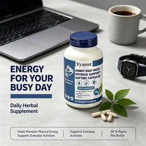 Cápsulas de Gel Suave con Extracto de Hierba de Cabra en Celo 800mg 90 Unidades Suplemento Herbal Ayuda a Mantener la Energía Física y Apoyar la Actividad Diaria OEM - Product Image 6