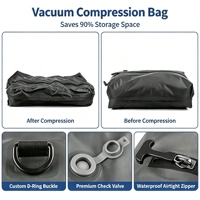 Sac à dos étanche 28L avec cadre externe VisibleTPU, conception hermétique à compression sous vide, style Normcore/Minimaliste pour les voyages et l'extérieur