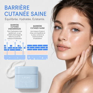 Crema Revitalizante Ligera ODM/OEM, Hidratación 24H, Suaviza la Piel Áspera, Calma el Enrojecimiento, Piel Sensible, Crema Hidratante con Ácido Hialurónico - Product Image 2