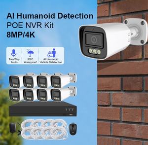 Kit de cámara bala <span class=keywords><strong>CCTV</strong></span> de 4 canales con visión nocturna Audio bidireccional HDD NVR Opciones de almacenamiento de datos Uso al aire libre Soporte OEM personalizable - Product Image 3