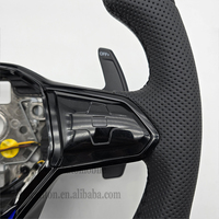 Volant de voiture perforé en cuir lisse noir avec surpiqûres pour Volkswagen Golf 8 – Prix bas – Vente en gros