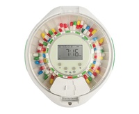 Organizador de Pastillas Semanal Inteligente OEM, 28 Compartimentos, Alarma, Dispensador Automático de ABS con Llave de Bloqueo y Pantalla LCD