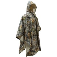 Poncho de pluie imperméable camouflage pour adultes avec sac de transport