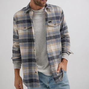 Camisas de Franela Vintage a Rayas, Grandes y Resistentes, Acolchadas, con Forro, a Cuadros Neutros, para Toda la Familia, Tallas Grandes, Elásticas y Acolchadas - Product Image 4