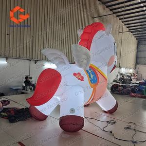 Mascota Inflable de Dibujos Animados Personalizada del Año Nuevo del Caballo para el Festival de Primavera, Fiesta o Evento, Poni y Caballo Inflables - Product Image 3