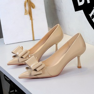 Wholesale Fashion <strong>Closed</strong> Toe Stiletto Design Thin High Heel Elegant Style Femme Dress Shoes Ladies Pumps Heels <strong>Sandals</strong> for Women - Product Image 2
