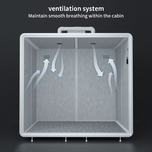 La sala <span class=keywords><strong>de</strong></span> música prefabricada acústica portátil para el hogar también se puede utilizar como un divisor <span class=keywords><strong>de</strong></span> espacio <span class=keywords><strong>de</strong></span> habitación insonorizado para el trabajo o la oficina - Product Image 5