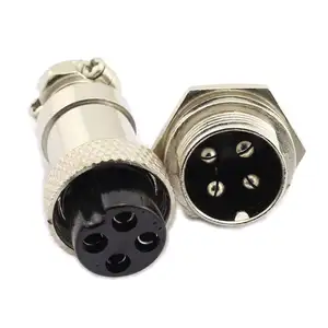 Male Female GX Series GX12 GX16 GX20 GX-16 2 5 7 Pin 2Pin 3Pin 4Pin 5Pin 6Pin 9Pin Reverse Aviation Plug Socket Cable Connector