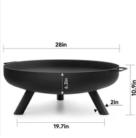 Foyer de camping en acier Foyer d'usine OEM Portable Pop-up Pliable Foyer en acier