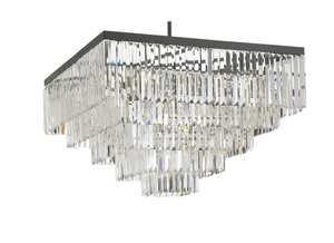 Hiện đại K9 pha lê hình chữ nhật đèn chùm ánh sáng mặt dây chuyền Đèn trần đèn chùm đèn lịch thi đấu - Product Image 2