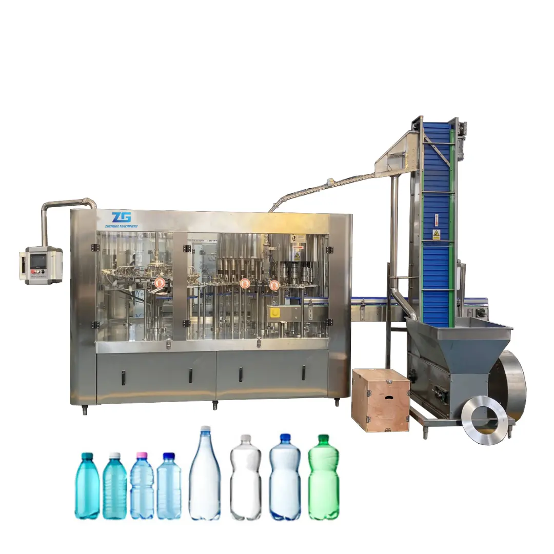 Línea de producción de botellas de PET, máquina de llenado de agua automática 3 en 1, llenado de botellas de agua de fábrica a la venta