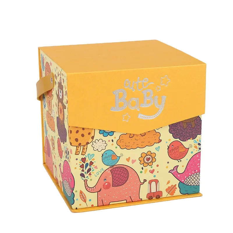 กล่องของขวัญสุดสร้างสรรค์บรรจุภัณฑ์สำหรับของเล่นวันเกิดของเด็กสุดหรู