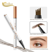 Crayon à sourcils micro-embouti waterproof au fini naturel, emballage personnalisé, fabrication OEM ODM, fournisseur d'usine de cosmétiques