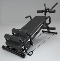 Banc de musculation multifonctionnel de qualité commerciale Ab Coaster réglable pour abdominaux et exercices de musculation