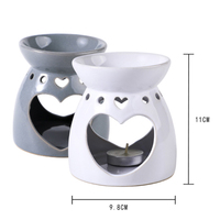 Gros Bougie Cire Fondre Réchauffeur Brûleurs Blanc Porcelaine Huile Essentielle Brûleur En Céramique Pour Noël