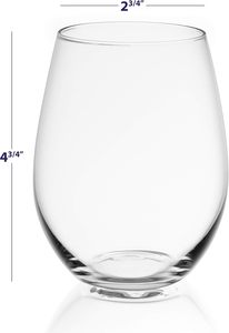 Copa de Vino sin Tallo de 550 ml con Logotipo Personalizado, Grabado Láser, para Vino Tinto y Blanco, Cristalería al por Mayor para Regalos de Boda y Eventos - Product Image 2