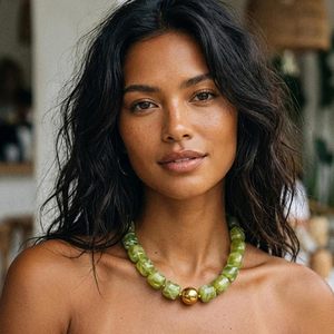 Go2boho Collana Girocollo Colorata con Perline <span class=keywords><strong>in</strong></span> Stile Bohémien, Gioiello Religioso da Donna <span class=keywords><strong>in</strong></span> Acciaio Inossidabile Regolabile, Fatto a Mano, Regalo Estivo - Product Image 2