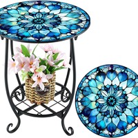 Table d'appoint moderne minimaliste créative en fer forgé, motifs oiseaux et papillons, pour jardin, véranda, patio, table basse