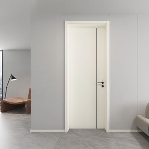 Puerta WPC de China, Impermeable e Insonorizada, para Dormitorio de Hospital, Habitación <span class=keywords><strong>Interior</strong></span>, Compuesto de Madera y Plástico PVC, con Marco de Puerta, de Fábrica - Product Image 2