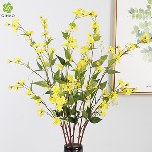 QIHAO Artificial Willow Chrysanthemum <b>Flower</b> High Simulation Plastic Silk Home Decor Wedding Props - Product Image 1
