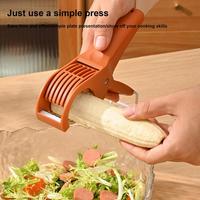 Slasnijder Chopper Draagbare Handmatige Fruitsnijder Creatieve Groentesnijder Keukengadgets Hakgereedschap Pers Bananensnijder