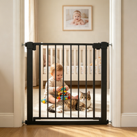 Barrières de sécurité rétractables pour animaux domestiques, durables, sans perçage, pour l'intérieur, pour enfants, bébés, tout-petits, portes de sécurité pour escaliers, cuisine