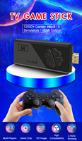 Prix usine 64GB Jeux rétro classiques intégrés M8 II Consoles de jeux vidéo 2.4Ghz 4K Home Doubles Game Stick avec contrôleur