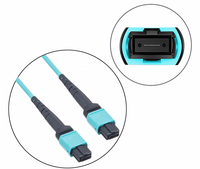 Câble de raccordement à fibre optique OM3 MPO-MPO 100G, cavalier haute vitesse multimode à 8 cœurs pour centre de données et salle de serveurs