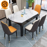 Ensemble de table à manger au design moderne, table basse, tables et chaises pour centre commercial, restaurant, magasin