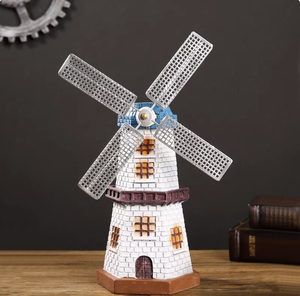 Ornement en résine de <span class=keywords><strong>moulin</strong></span> <span class=keywords><strong>à</strong></span> <span class=keywords><strong>vent</strong></span> hollandais créatif, artisanat vintage européen, décoration écologique pour étagère de salon, armoire <span class=keywords><strong>à</strong></span> <span class=keywords><strong>vin</strong></span> - Product Image 1
