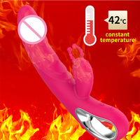 2-in-1 G-Punkt Vibrator und Heizender Dildo Klitoris-Stimulator 12 Doppelte Vibration Weiblicher Masturbator Sexspielzeug für Paar-Vergnügen