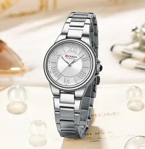Montres-bracelets pour femmes CURREN 9091, charme romantique, design tendance, <span class=keywords><strong>montre</strong></span> à quartz fine avec aiguilles lumineuses, <span class=keywords><strong>bracelet</strong></span> en acier inoxydable - Product Image 5