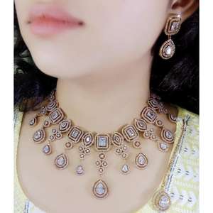 Bijoux tendance 2025 Nouveautés Mode Parures de bijoux en pierre AD pour femmes Fabriquées en pierre AD Produit en gros - Product Image 6