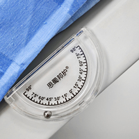 Instrument de mesure d'angle de tête de lit en PC pour hôpital, mini rapporteur portable blanc transparent durable pour usage clinique au chevet du patient