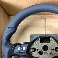 Volant en cuir pour Volkswagen CC MAGOTAN VW Golf 6 Golf 7 R MK6 MK7 MK7.5 Polo Tiguan Passat GTl Volant de voiture