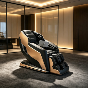 Leather & Wood Commercial Chair Premium <b>Zero</b> <b>Gravity</b> <b>Recliner</b> for Law Firm Office - Product Image 2