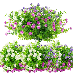 Arbusto de Flores Artificiales de Madera de Color Mixto Personalizable, Resistente a los Rayos UV, Follaje Artificial para Decoración de Jardín, Patio y Paisaje - Product Image 1