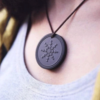 Collier pendentif en forme de lave volcanique, bijou unisexe, technologie japonaise, Quantum, noir, shongite, Emf, Protection du visage contre le soleil, 5G, meilleurs amis, nouveau,