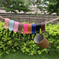 Crochet rotatif en cuir pour sac de bébé, crochet de poussette, mousqueton de suspension, accessoires de poussette, landau