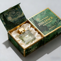 Boîte à parfum rigide magnétique de luxe de petite taille avec matériaux recyclés, emballage de style vin, boîte cadeau écologique